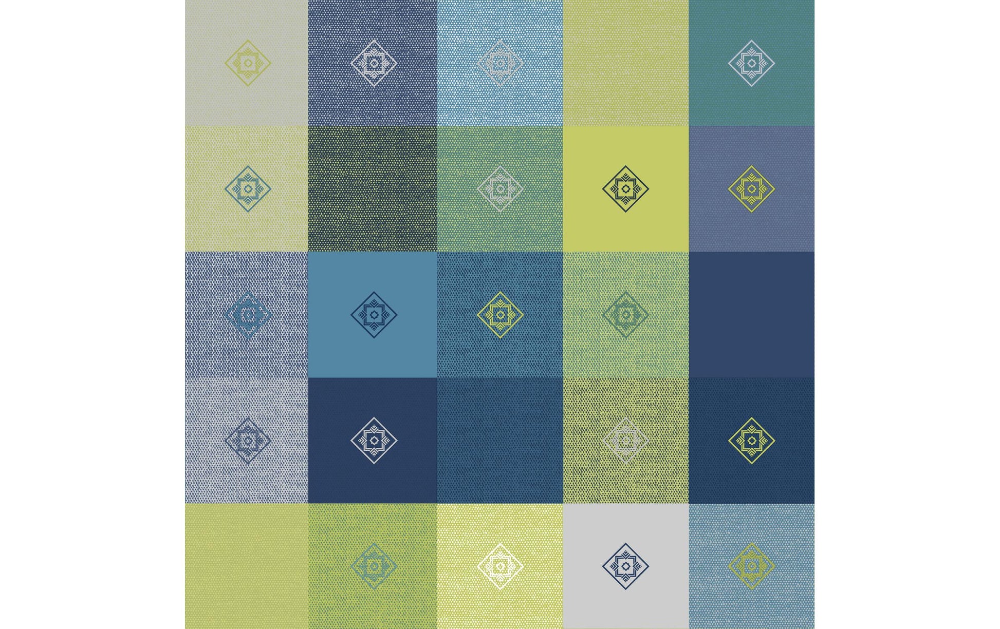 d-c-table Tischdecke – Ø 150 cm, rund, Polypropylen (PP), blau, Manhattan Victor