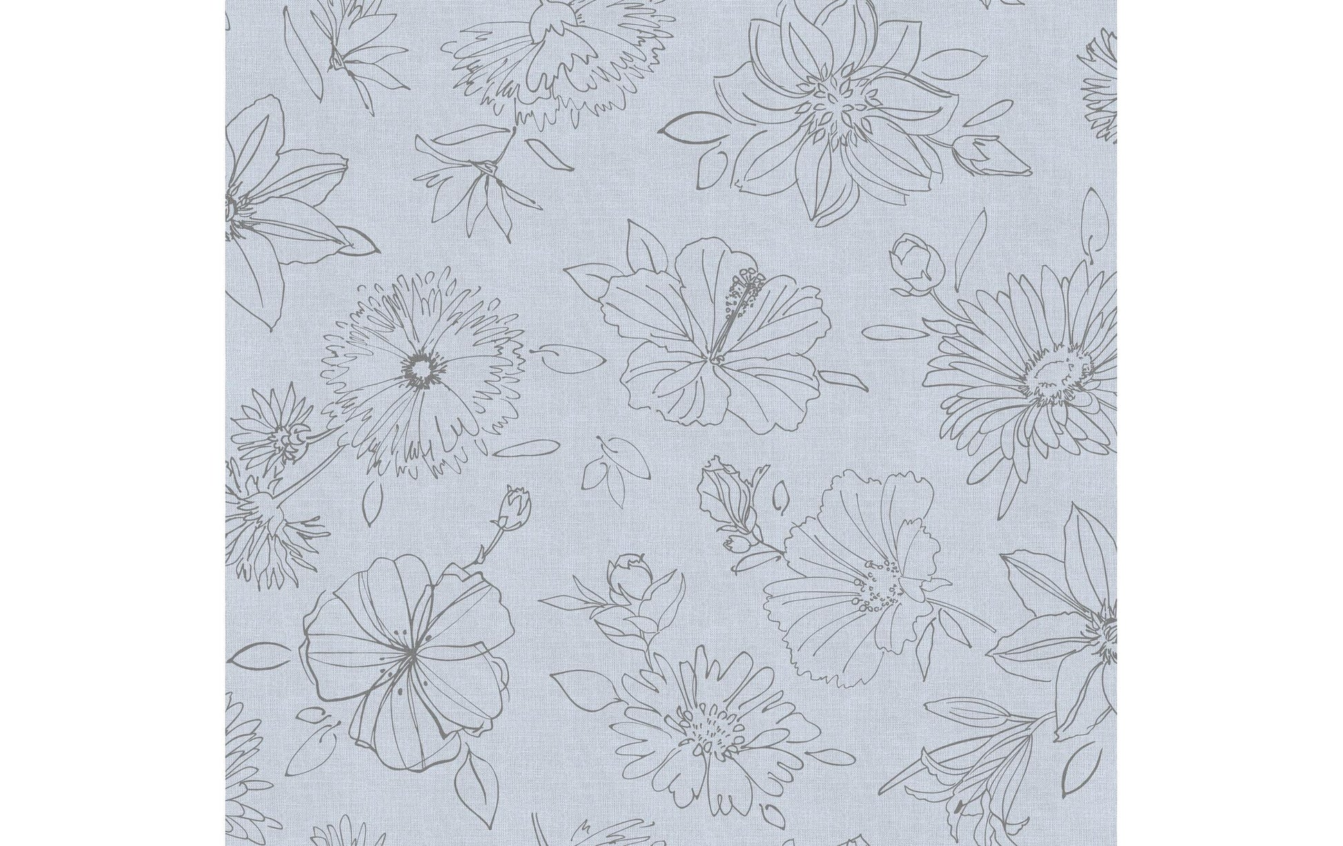 d-c-table Tischdecke – 130×160 cm, Polypropylen, Grau, Blume