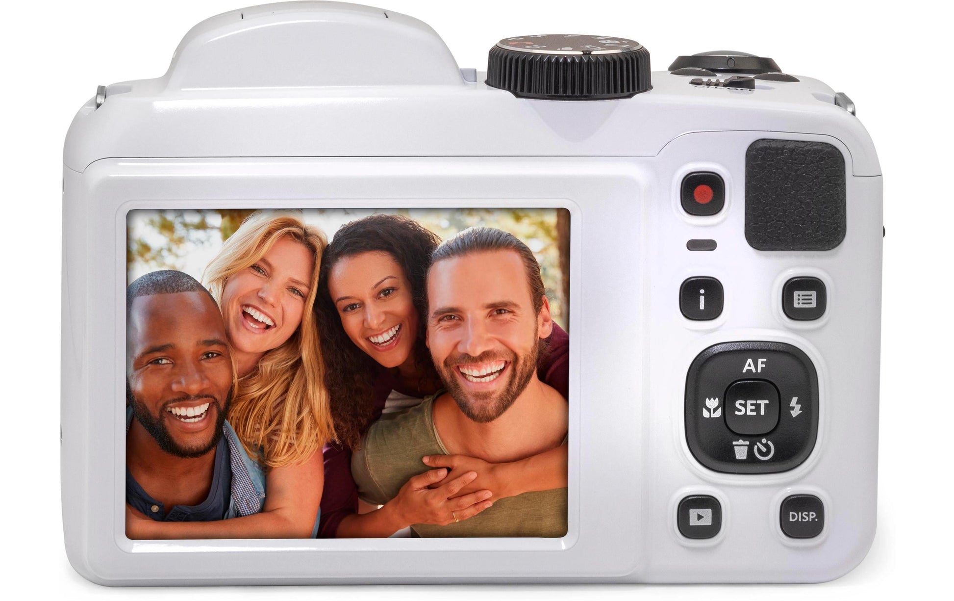 Kodak Pixpro Astra Zoom AZ255 – Kompaktkamera, 16,4 MP 1/2,3", 1080p, 25× optischer Zoom, Weiss