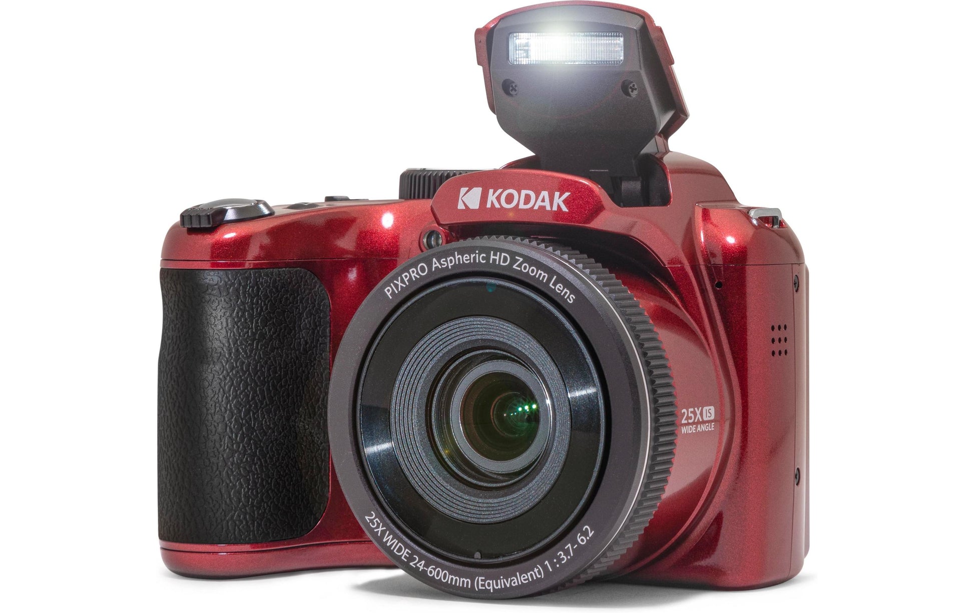 Kodak Pixpro AZ255 – 25× optischer Zoom, 16,35 MP, 1080p, rot