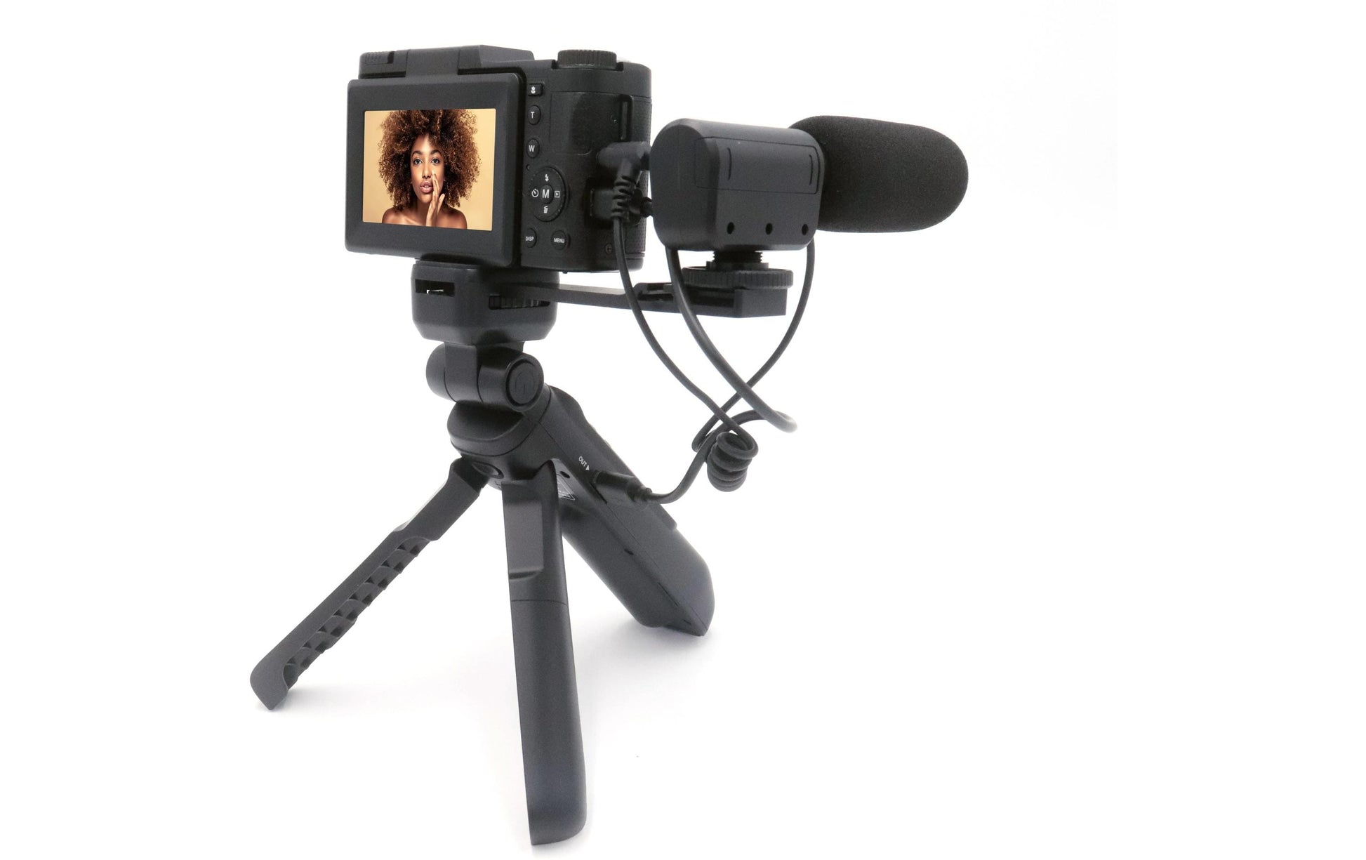 AgfaPhoto VLG4KOPT – Kompaktkamera, 24 MP, 4K 60 fps, 5× optischer Zoom, Schwarz