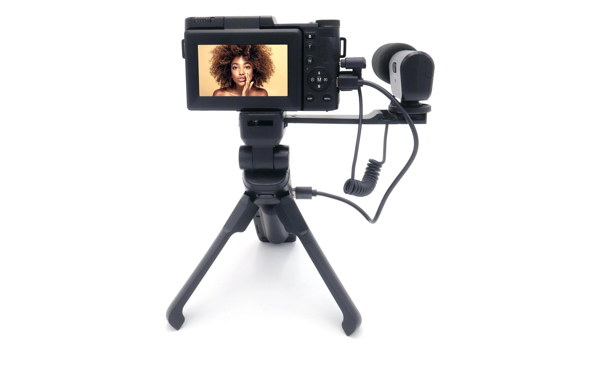 AgfaPhoto VLG4KOPT – Kompaktkamera, 24 MP, 4K 60 fps, 5× optischer Zoom, Schwarz