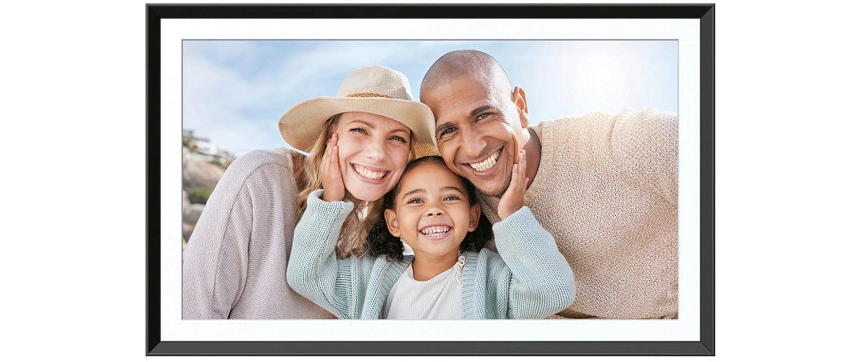 AgfaPhoto APF1560WiFi Digitaler Bilderrahmen – 1920 × 1080 (Full HD), IPS – WLAN, USB-C – microSD – Schwarz