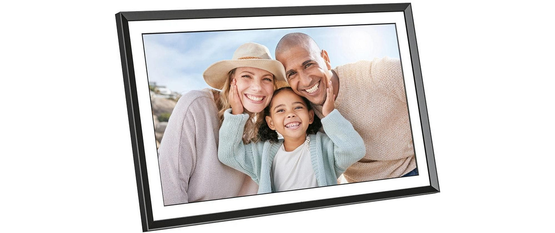 AgfaPhoto APF1560WiFi Digitaler Bilderrahmen – 1920 × 1080 (Full HD), IPS – WLAN, USB-C – microSD – Schwarz