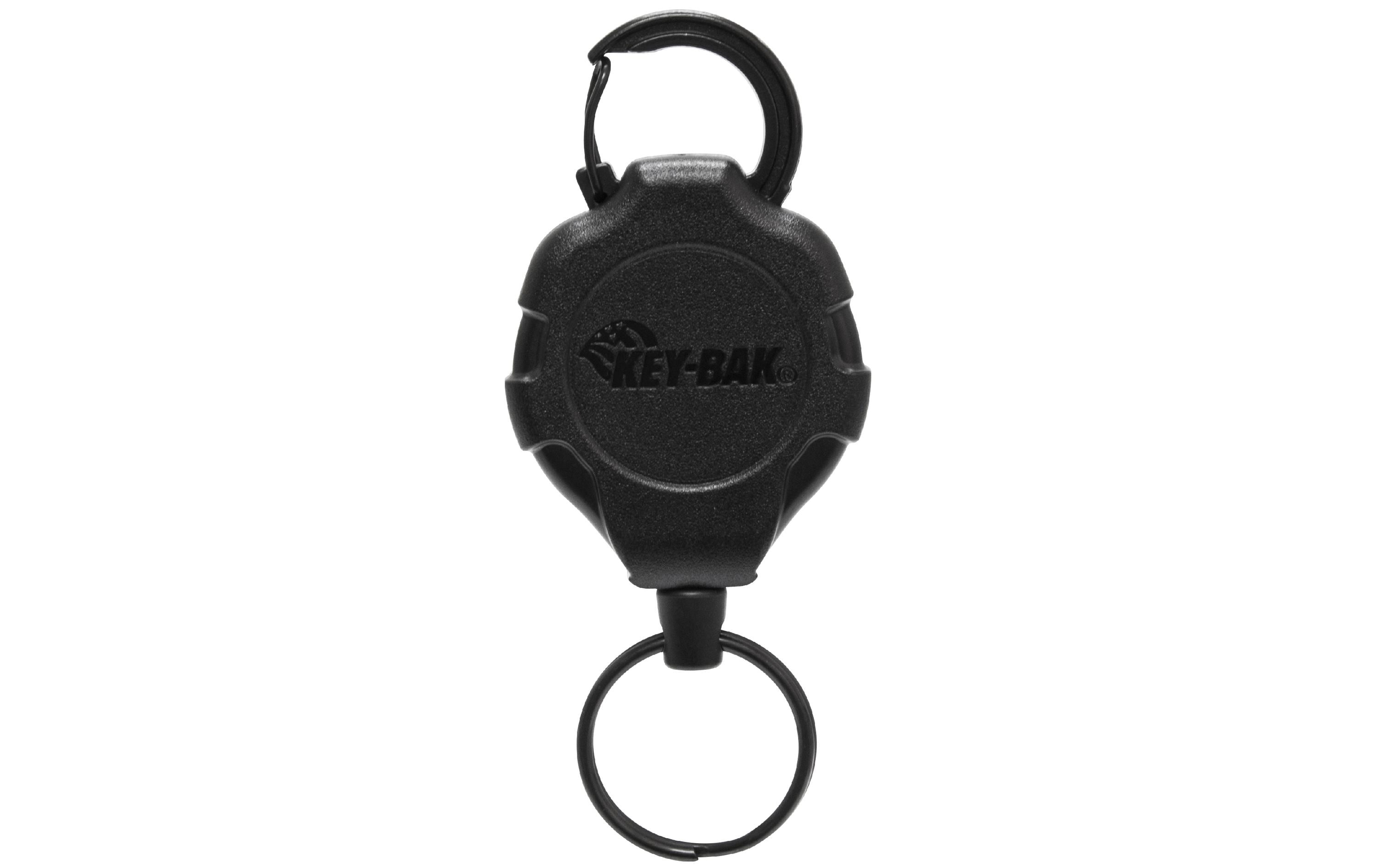 Key-bak Key Bak Ausweishalter-Jojo KB RATCH-IT – Stoppfunktion, mit Karabiner, Schwarz