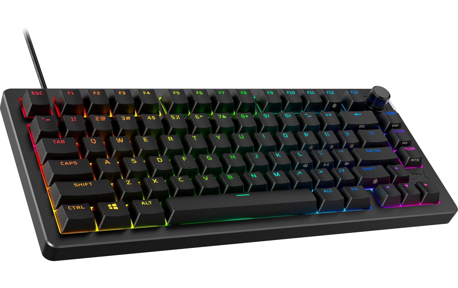 HyperX Alloy Rise 75 – Tastatur, kabelgebunden (USB-A), CH-Layout (DE-CH), 75%, mechanisch (HyperX Linear)
