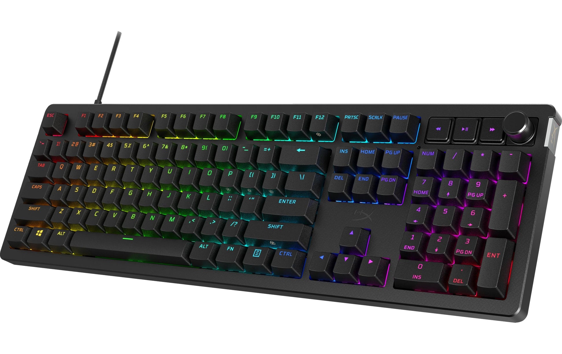 HyperX Alloy Rise – Tastatur, kabelgebunden (USB-A), CH-Layout (DE-CH), Fullsize (mit Ziffernblock), mechanisch
