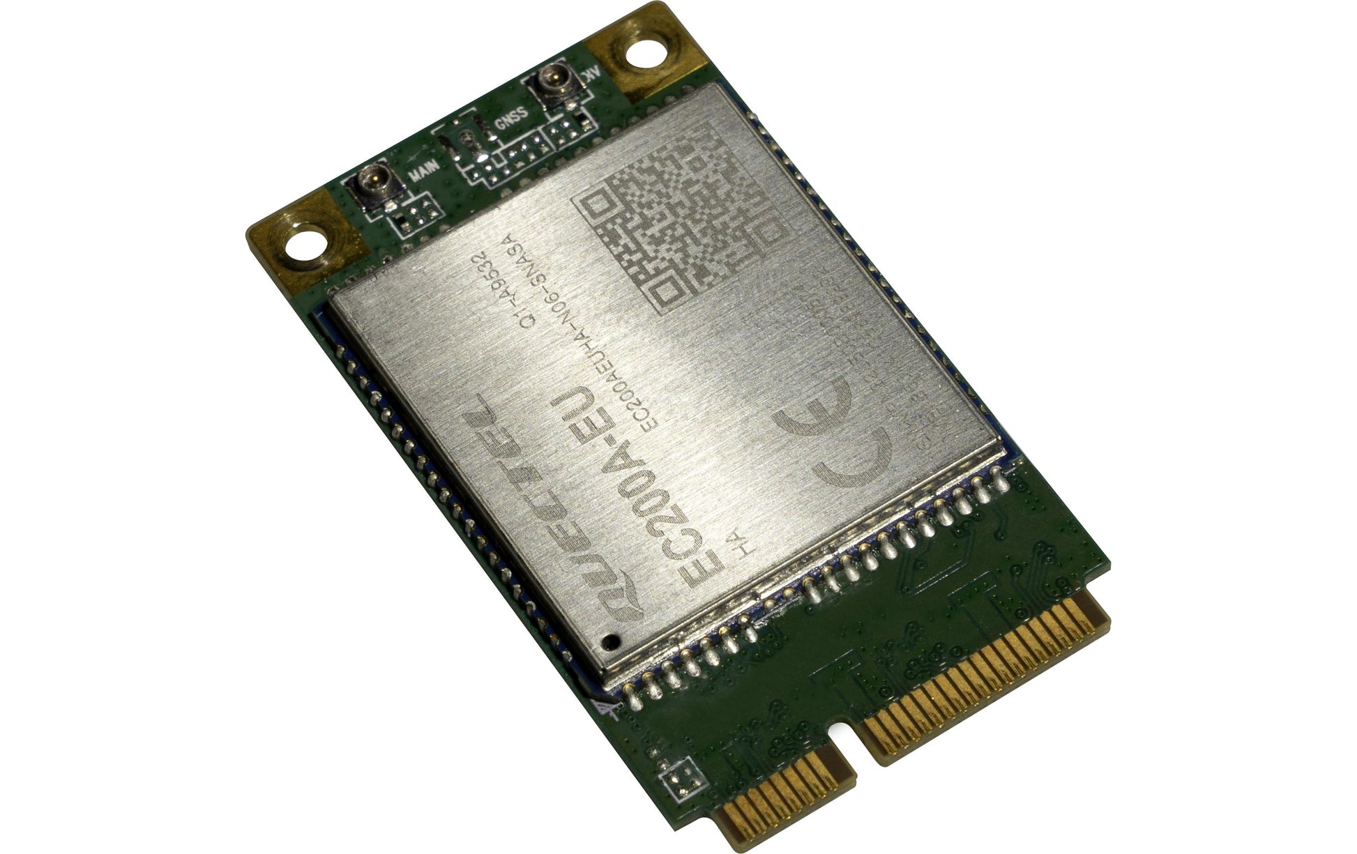 Mikrotik R11eL-EC200A-EU PCIe 4G LTE Modul – Cat.4, 150 Mbit/s, 2× u.FL – für Mini PCIe Slot – Grün