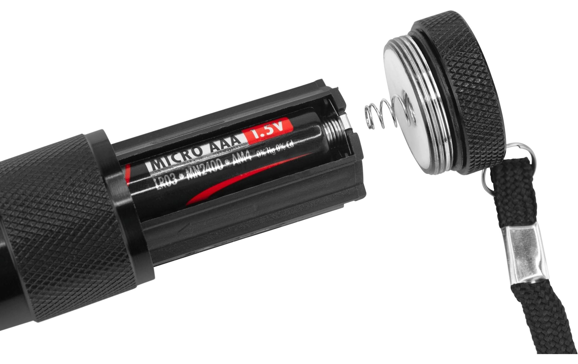 Ansmann Taschenlampe Action 9 – 175 lm, 19 m, IPX3, 3× AAA (inkl.) – Schwarz