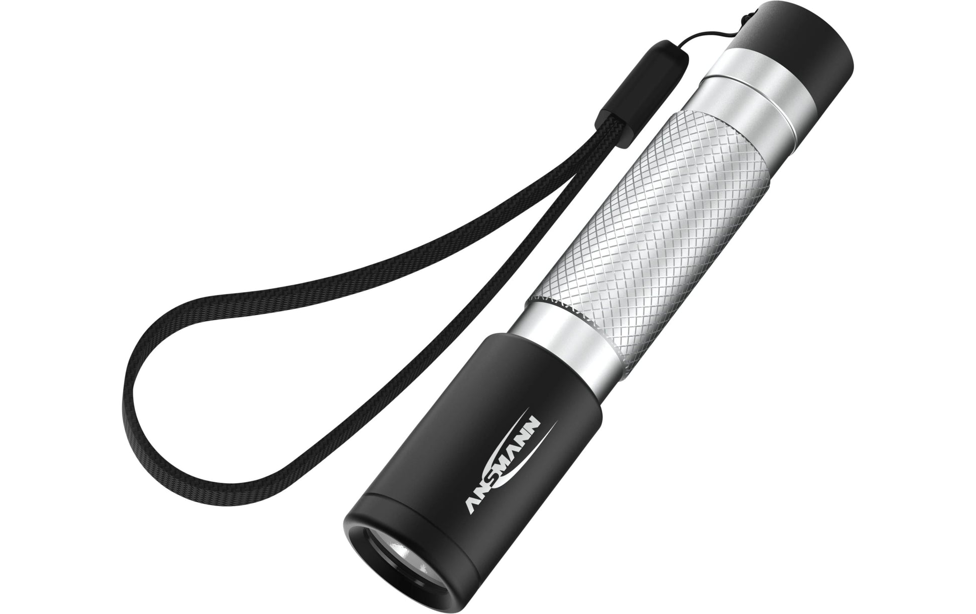 Ansmann Taschenlampe Daily Use 50B – 55 lm, 36 m, IPX4, Batteriebetrieb, 2 Stufen – Schwarz