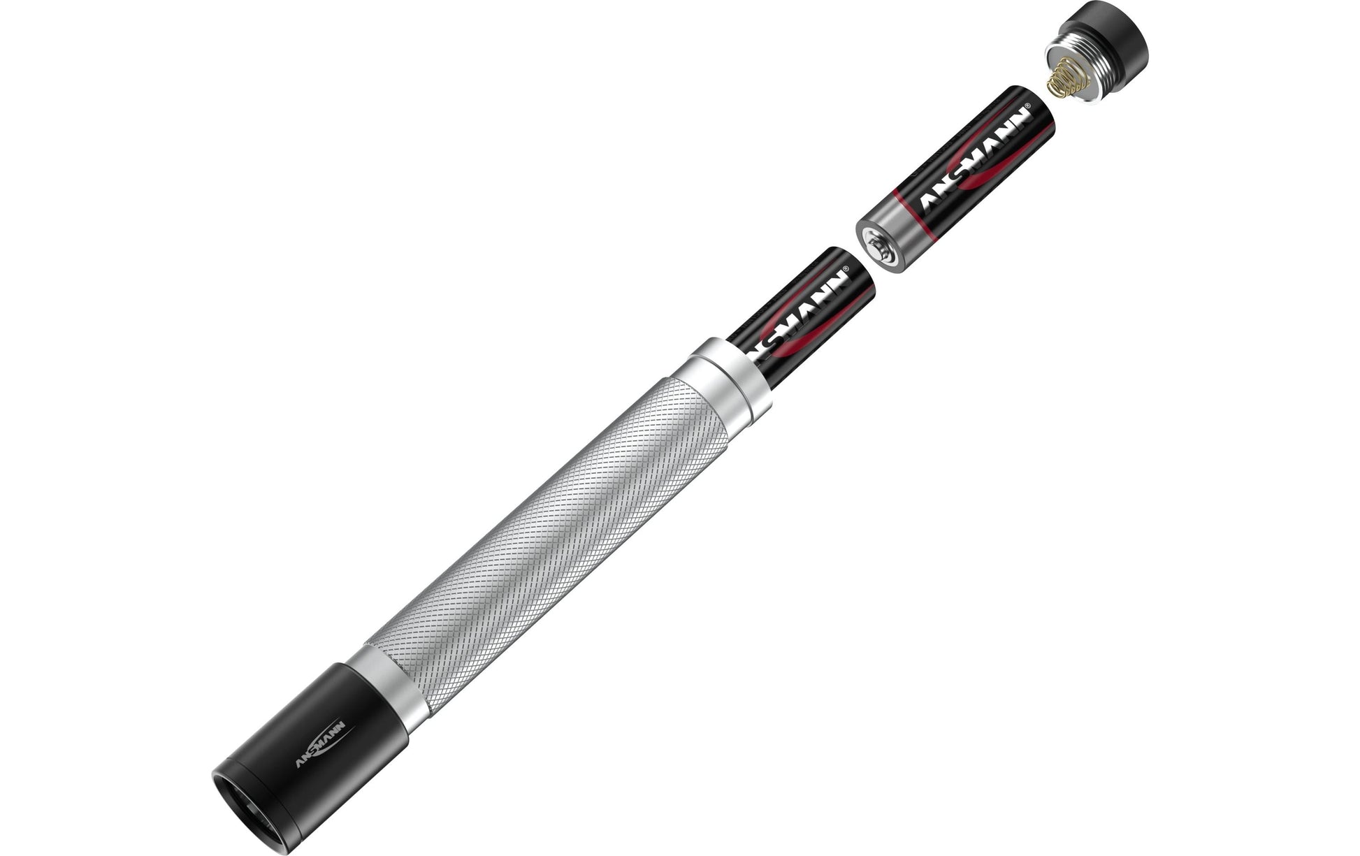 Ansmann Taschenlampe Daily Use 150B – 150 lm, 101 m, IPX4, AA (2× enthalten) – Schwarz