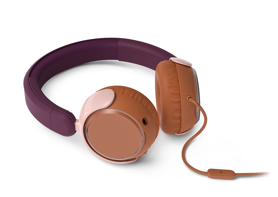 Philips TAK2000MP/00 Kinderkopfhörer – On-Ear, Stereo, Kabel, 3,5 mm Klinke, 85 dB Lautstärke-Limit, Magenta