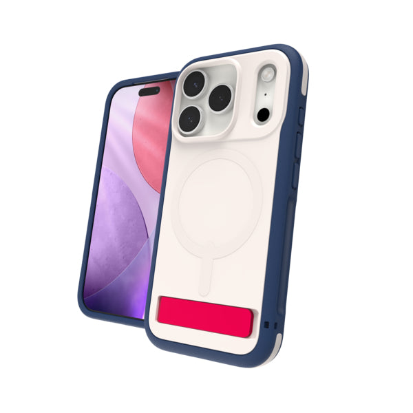 ZAGG Sedona Snap Backcover – für Apple iPhone 17 Pro, Graphen, Blau/Weiss/Rot, bis 4 m Sturzsicher