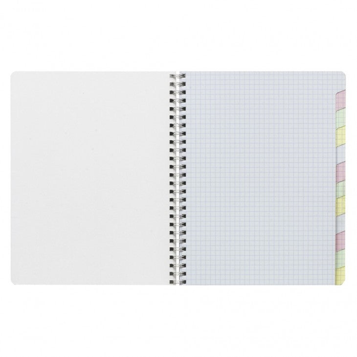 Clairefontaine Spiralheft, 110 × 175 mm, kariert, 5 mm, 96 Seiten, 90 g/m² – sortiert