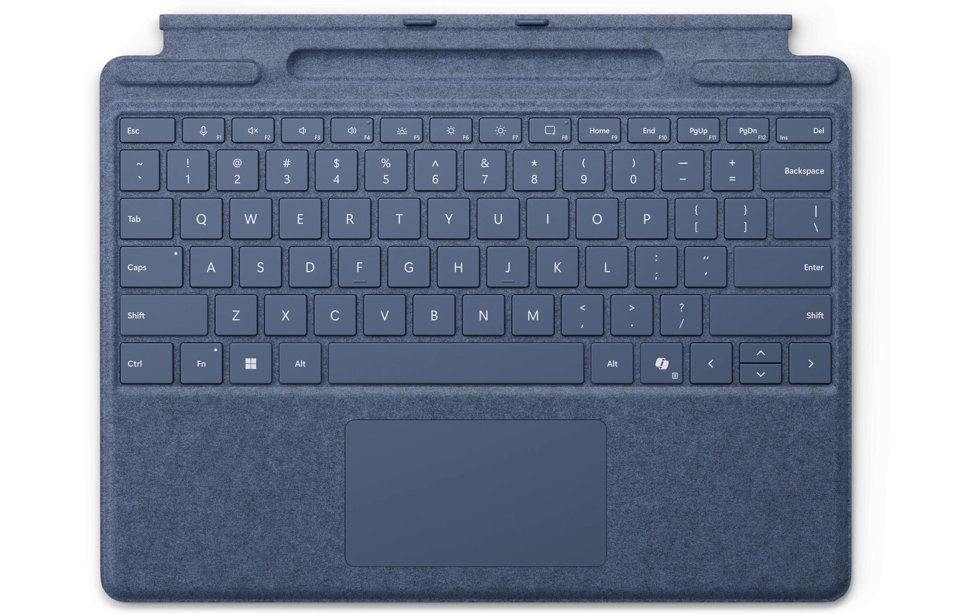 Microsoft Surface Pro Keyboard – Tastatur mit Stiftaufbewahrung, Saphirblau