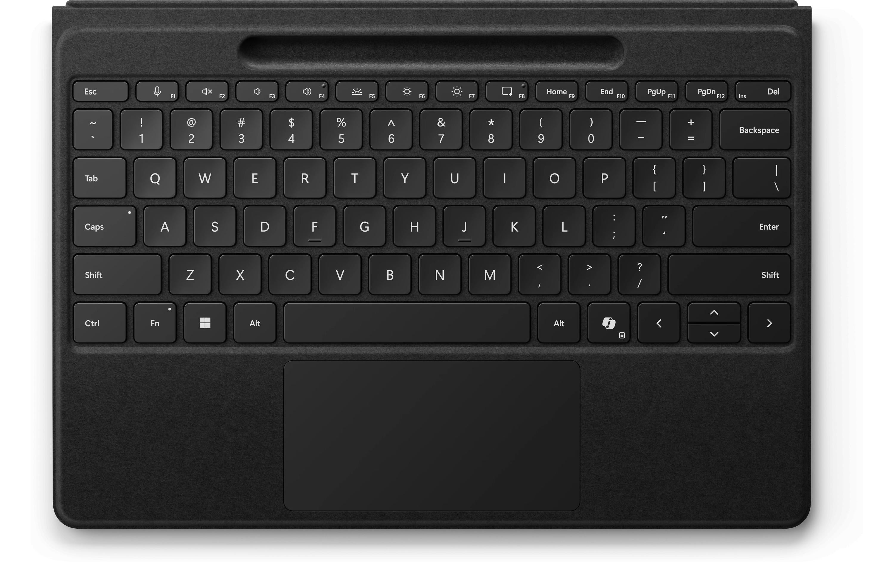 Microsoft Tastatur-Case für Surface Pro 8 – Smart Connector, QWERTZ (CH), mit Trackpad – Schwarz
