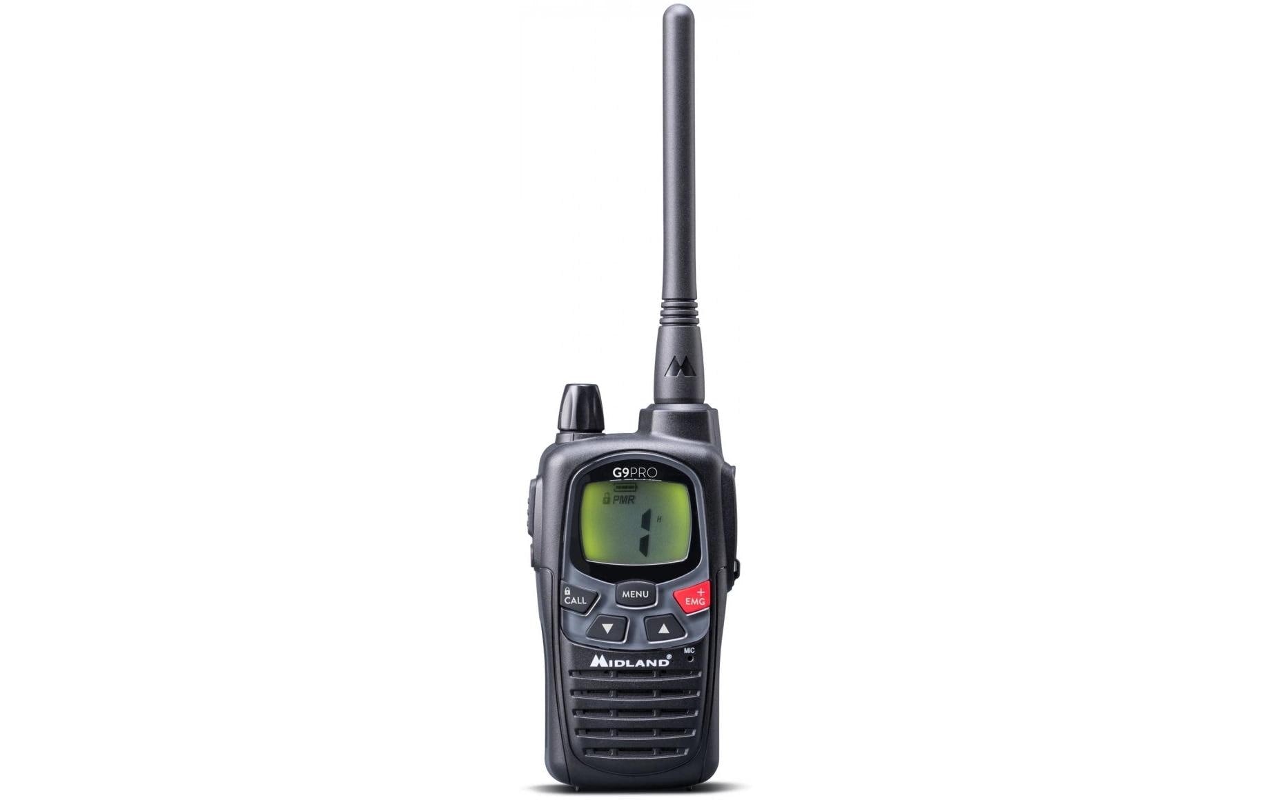 Midland G9 Pro – Funkzubehör, Funkgerät, 446 MHz, schwarz