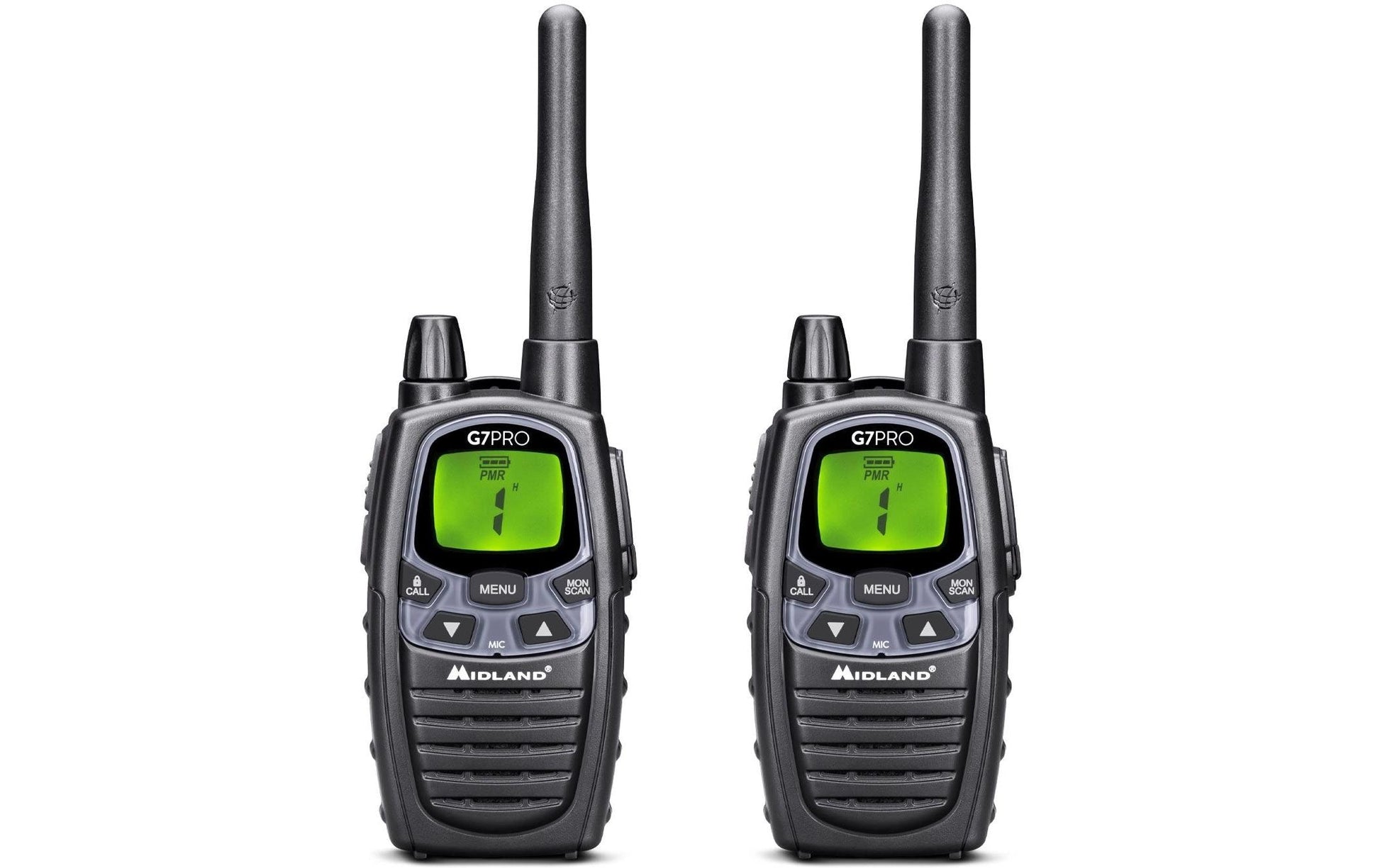 Midland G7Pro Twin – Funkgerät, PMR, 446 MHz, Schwarz