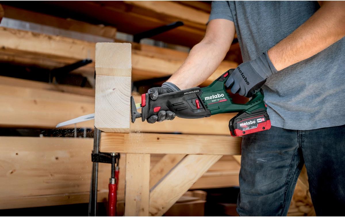 Metabo Säbelsäge SSEP 18 LT BL – 18 V (CAS) – Hub 32 mm – Solo – Bürstenlos