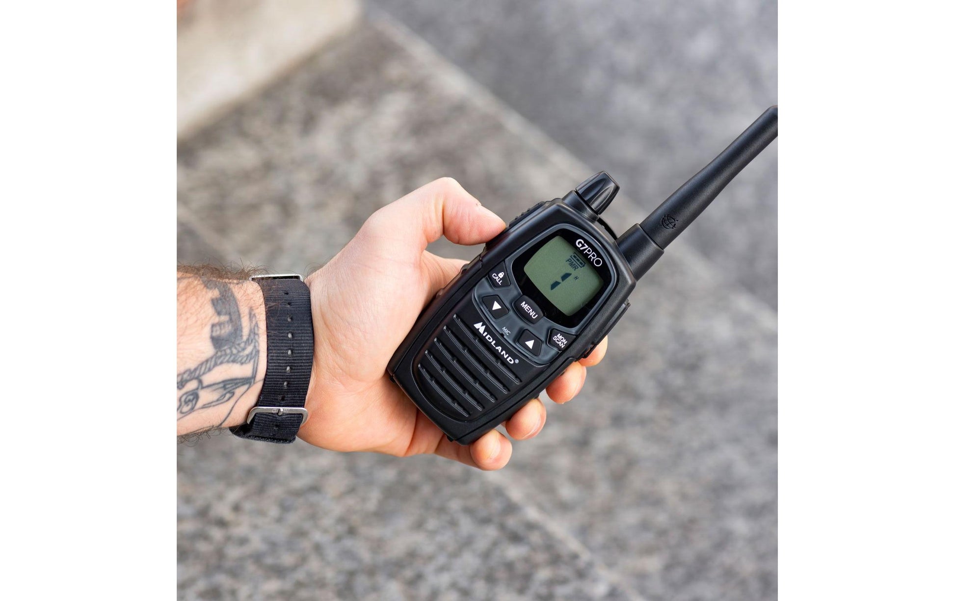 Midland G7 Pro – Funkzubehör, Funkgerät, 446 MHz, Schwarz, 2er-Set