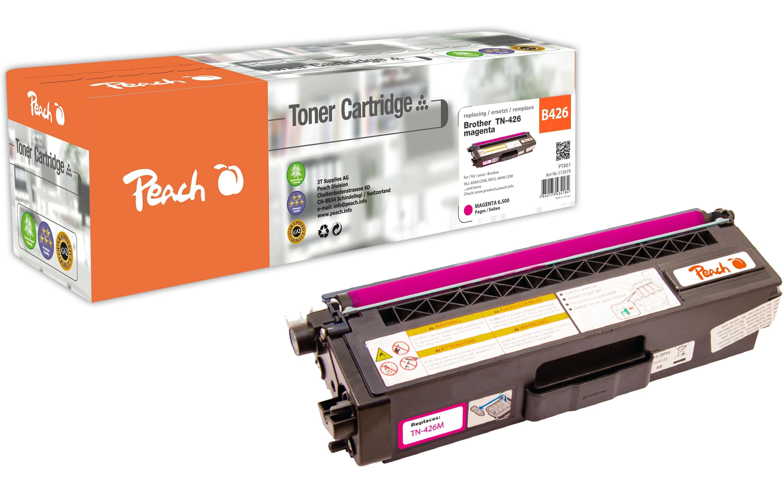 Peach Toner – TN-426 – Magenta, 6500 Seiten – für Brother MFC-L8900CDW/HLL8360CDW und andere