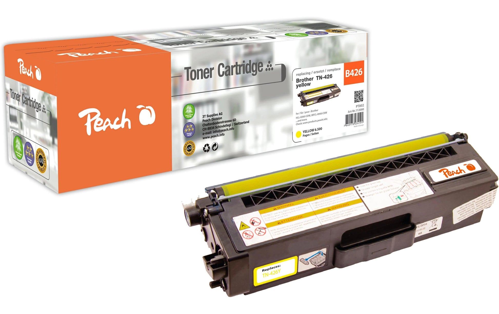 Peach Toner TN-426 – gelb, 6500 Seiten – für Brother HL-L8360CDW