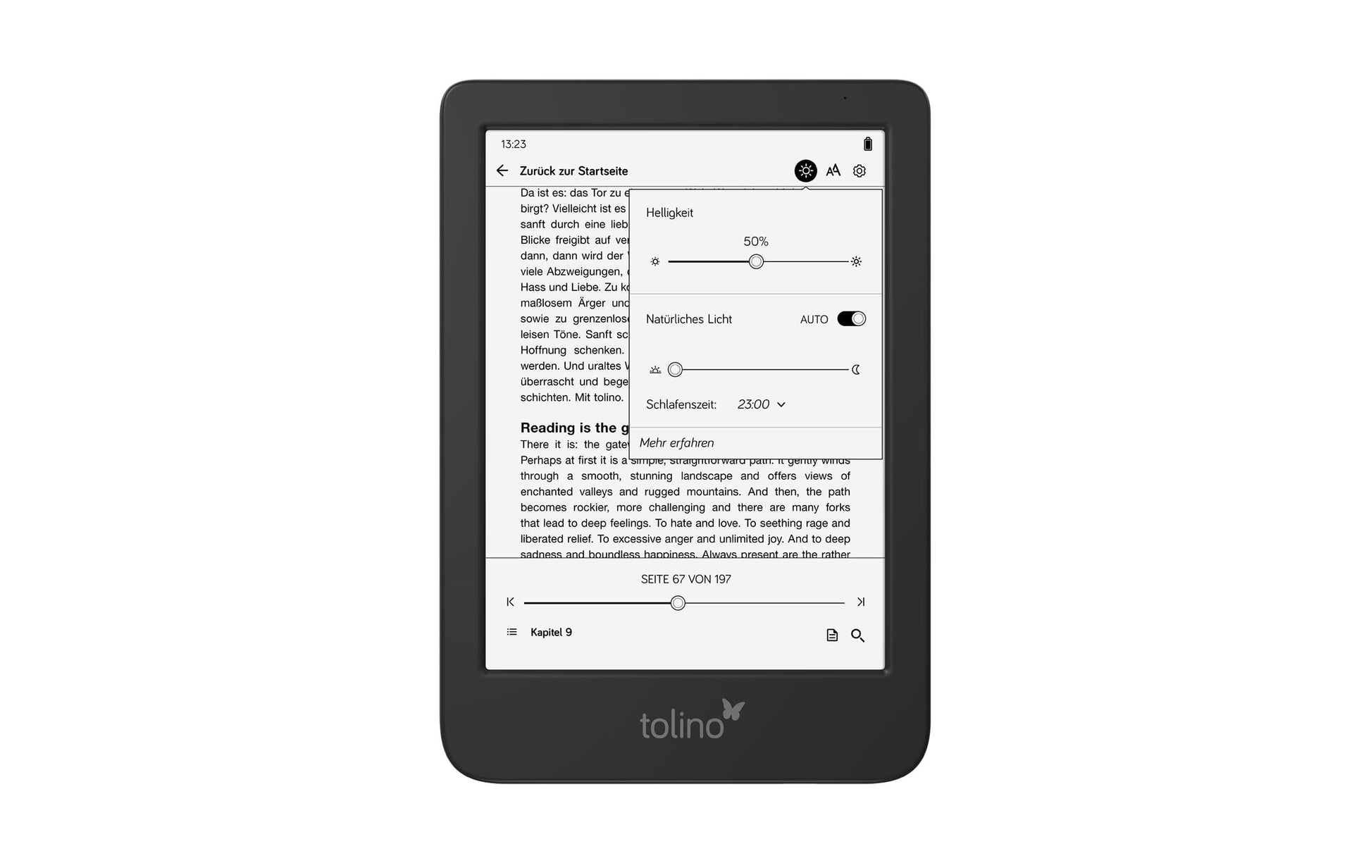 Tolino Shine 5 – 6" E-Ink Carta 1300, 16 GB, IPX8, Schwarz