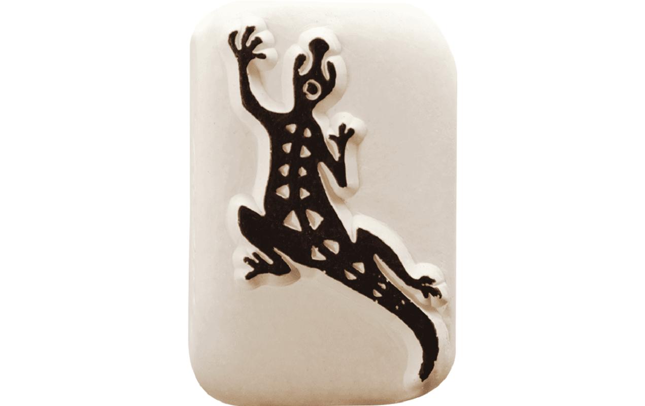 LaDot Tattoostempel M135 – 2,5 × 5 cm, weiss, Stein
