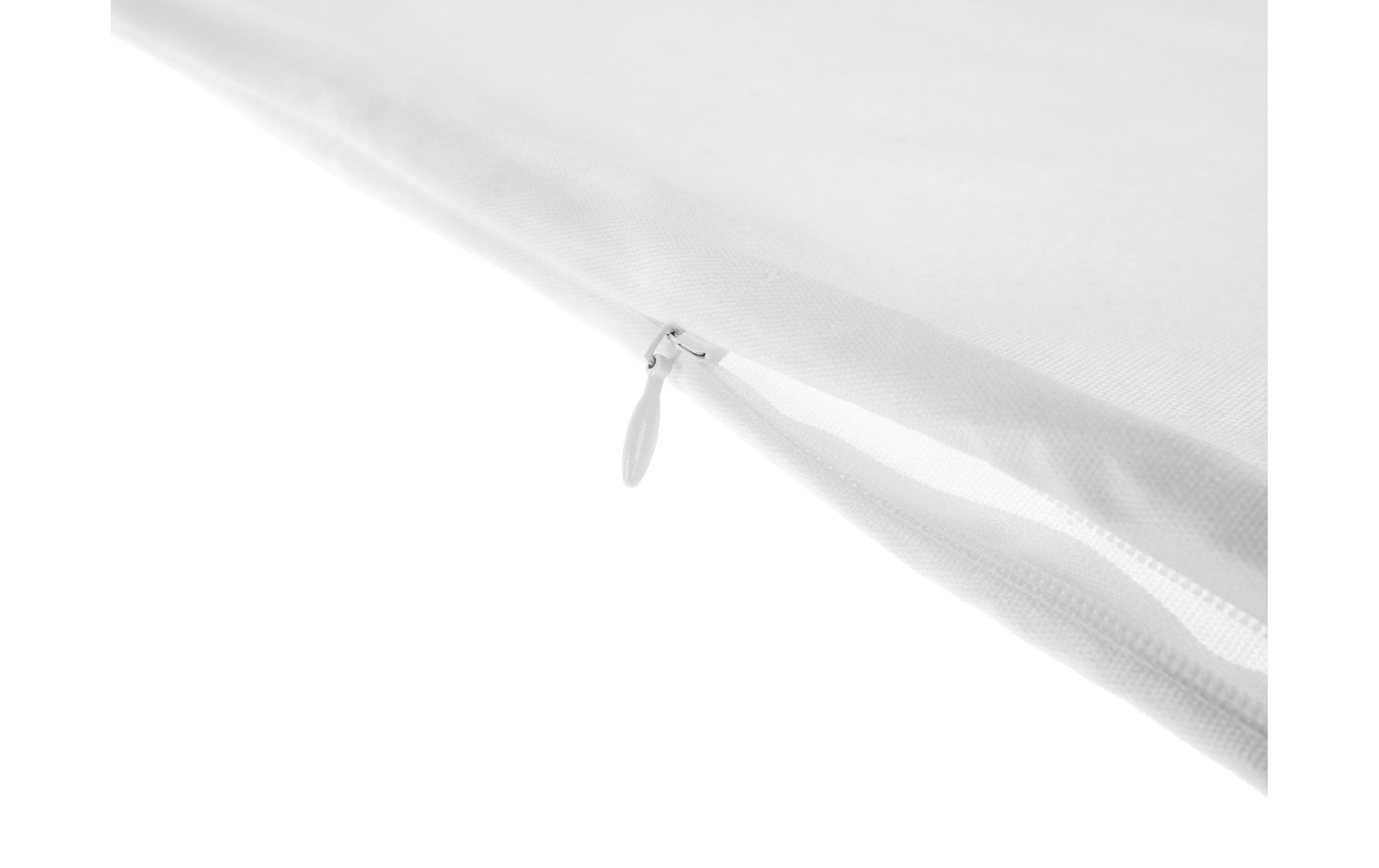 COCON Kissenbezug – 40 × 40 cm, Baumwolle, mit Reissverschluss, Weiss