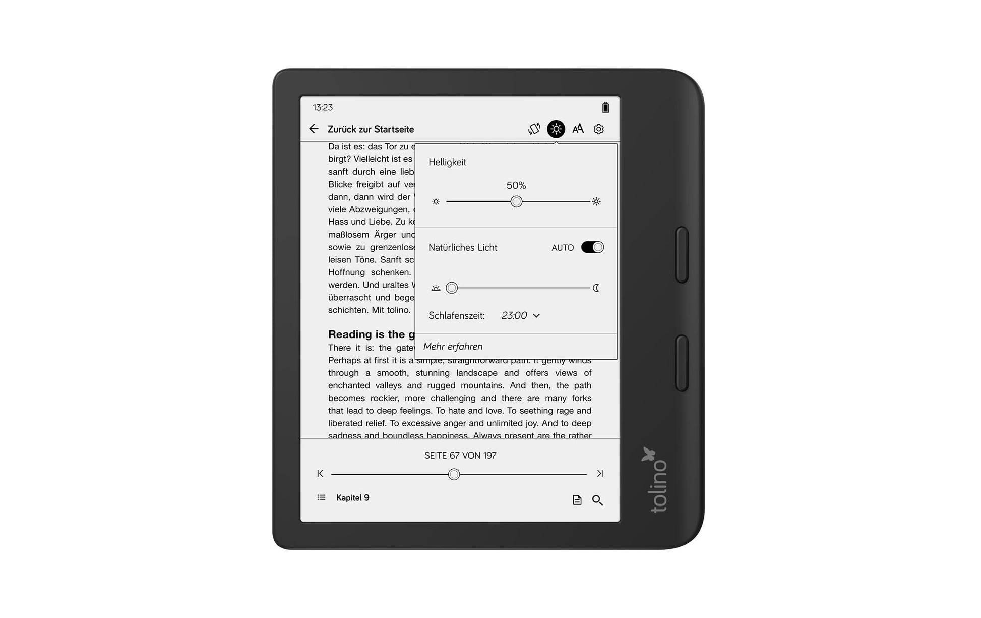 Tolino Vision Color – 7" E-Ink Kaleido, 32 GB, IPX8, Schwarz