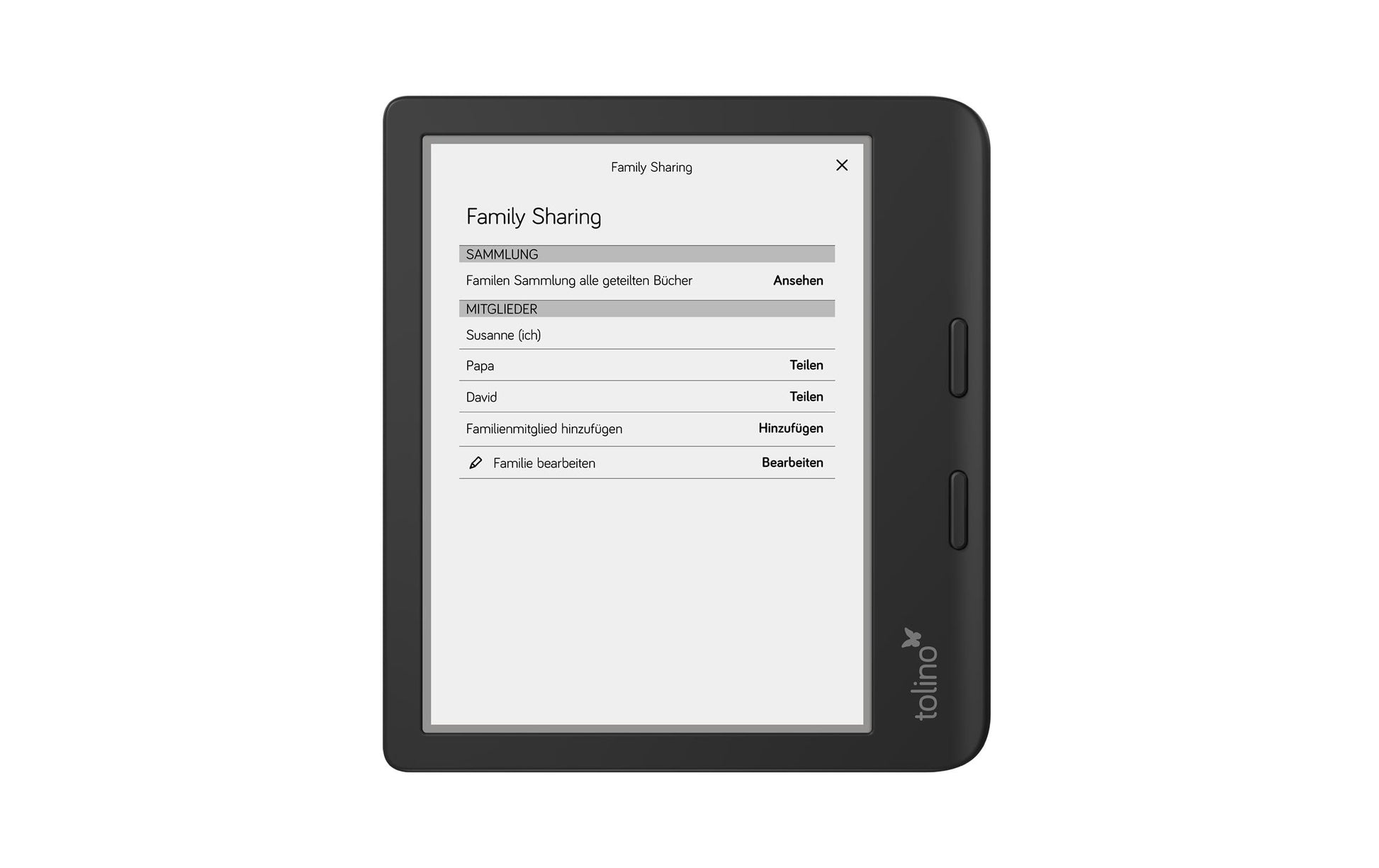 Tolino Vision Color – 7" E-Ink Kaleido, 32 GB, IPX8, Schwarz