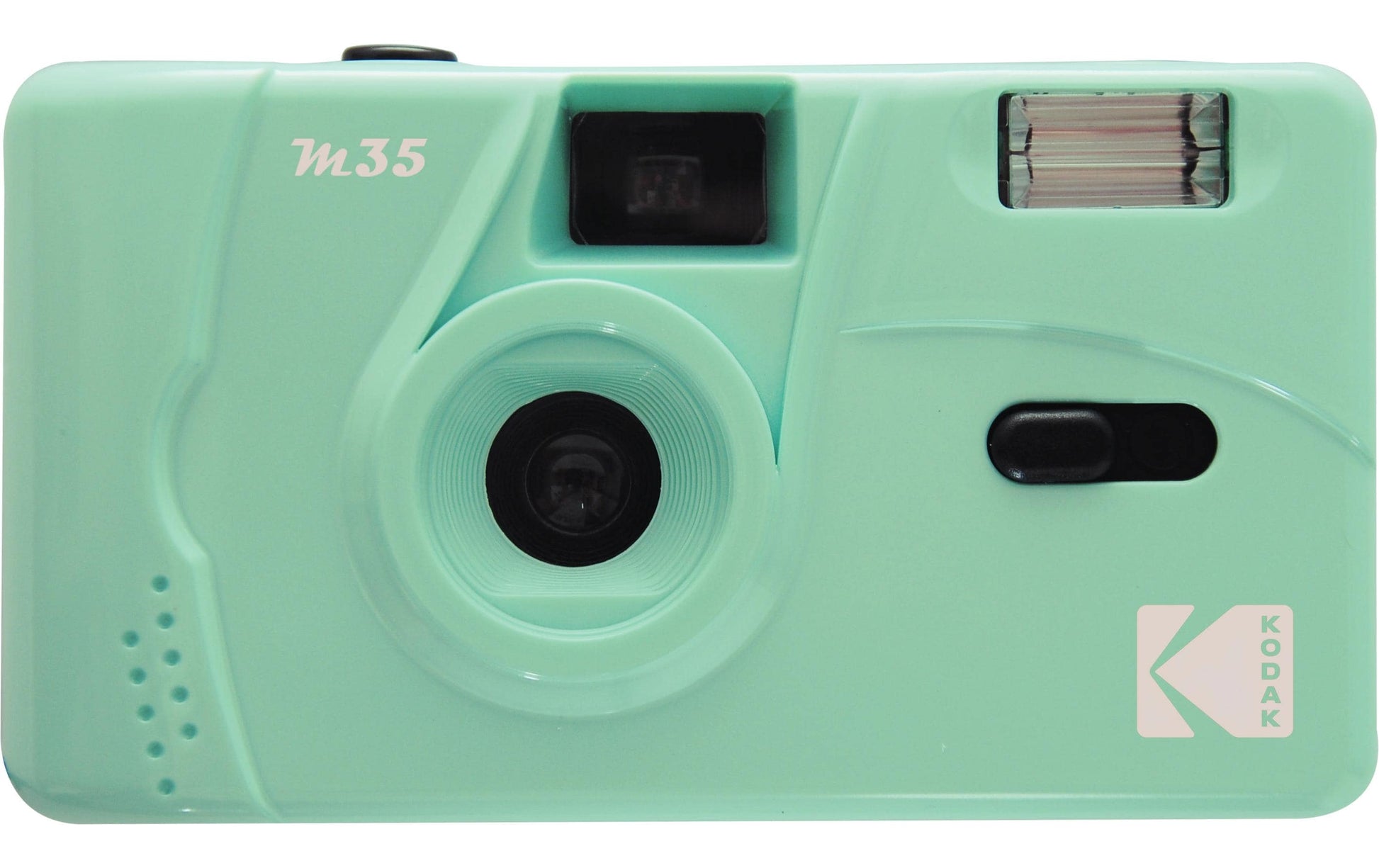 Kodak M35 – Kompakt-Filmkamera, 35 mm Film, 31 mm, Fixfokus, Eingebauter Blitz, Grün