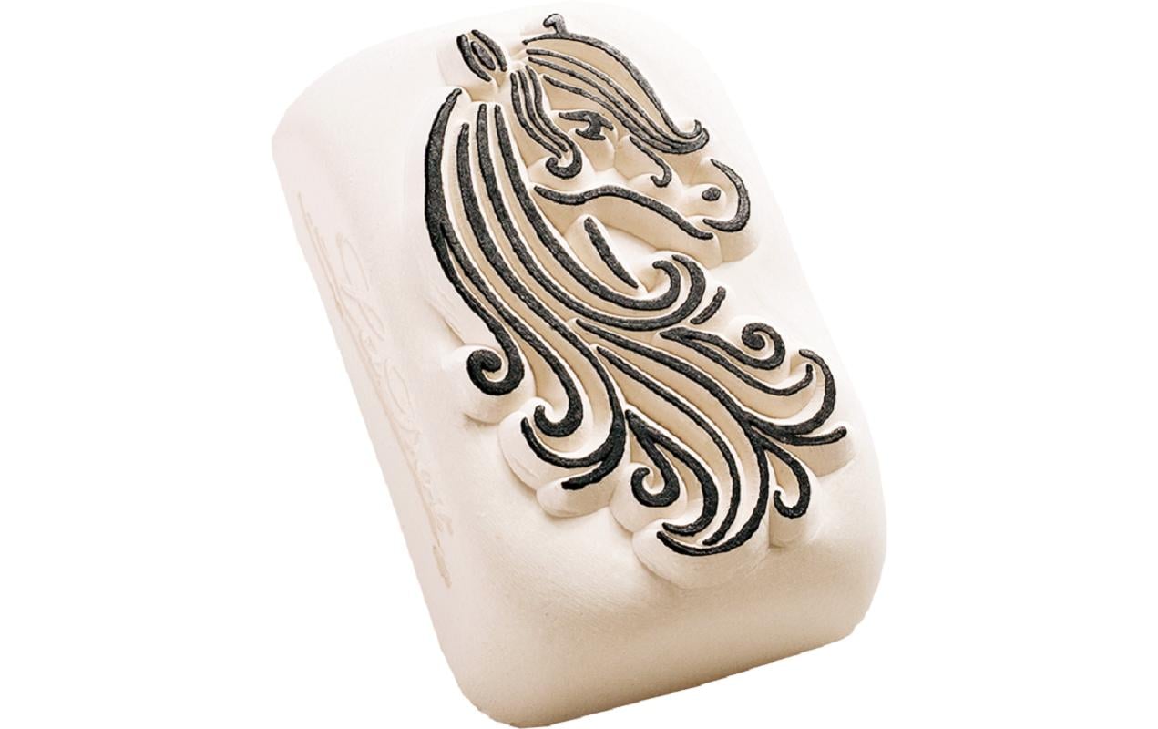 LaDot Tattoostempel M251 – Pferd, Medium – Weiss – Stein