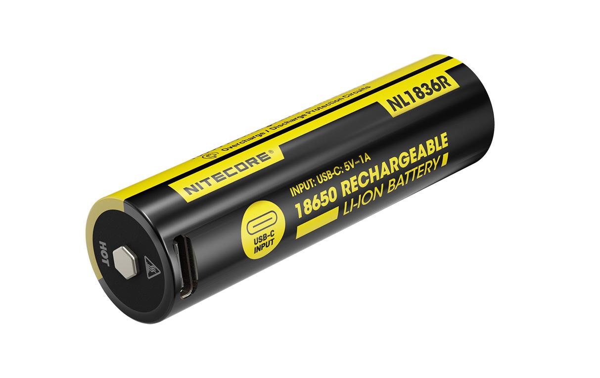 Nitecore 18650 Akku, Li-Ion, 3600 mAh, 3,6 V – 1 Stk.