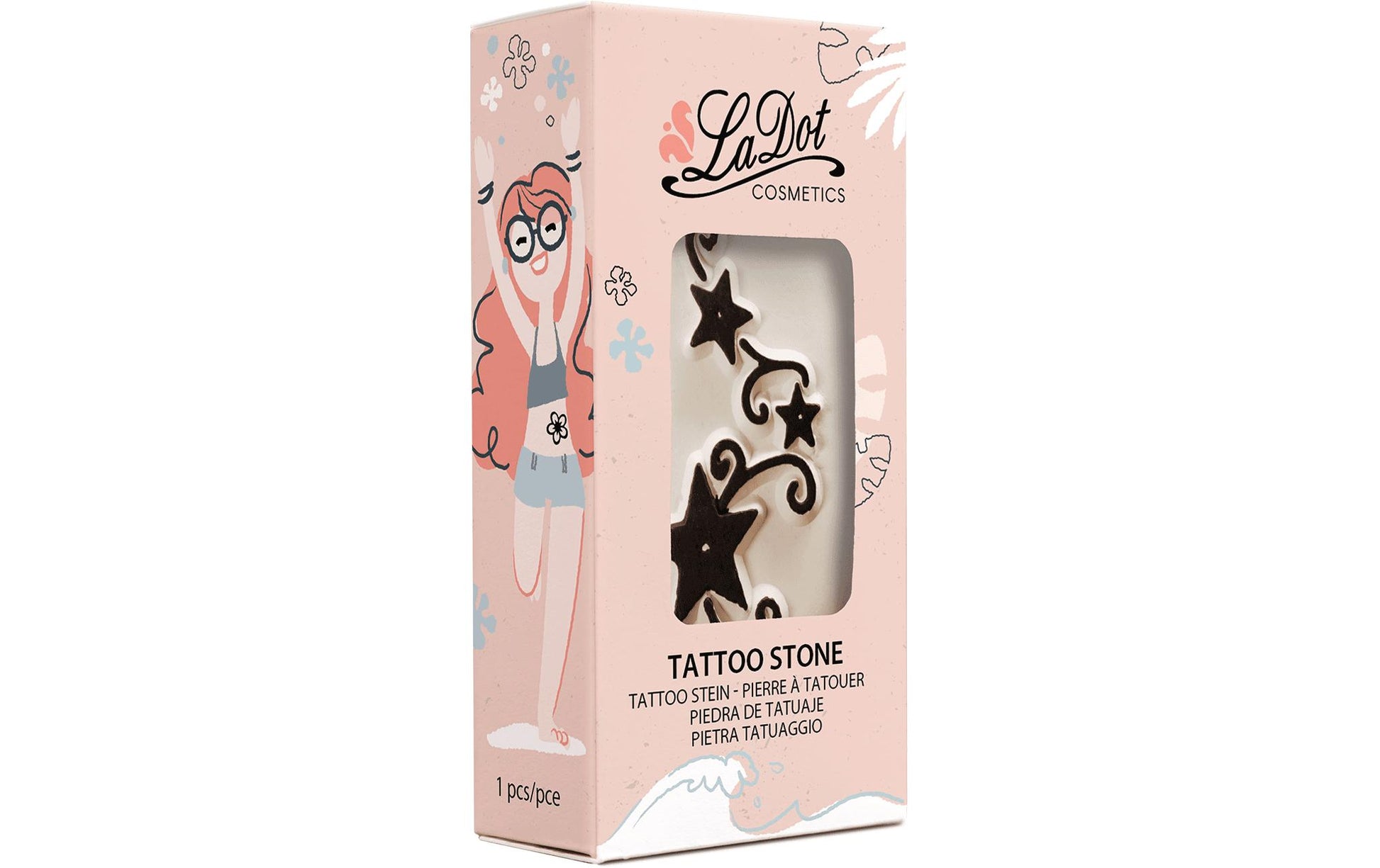 LaDot Tattoostempel Sterne – Medium – 2,5 × 5 cm