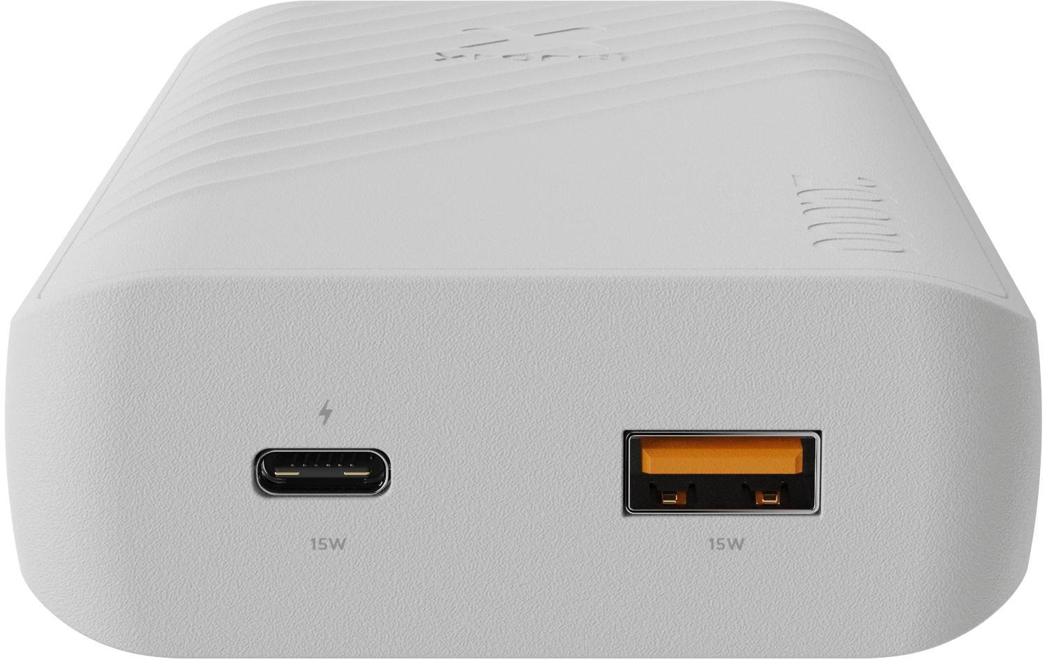 Xtorm Powerbank 20'000 mAh – 15 W PD, 1× USB-C, 1× USB-A, weiss
