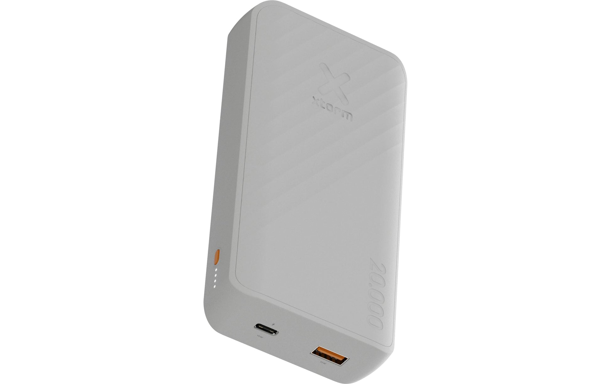 Xtorm Powerbank 20'000 mAh – 15 W PD, 1× USB-C, 1× USB-A, weiss