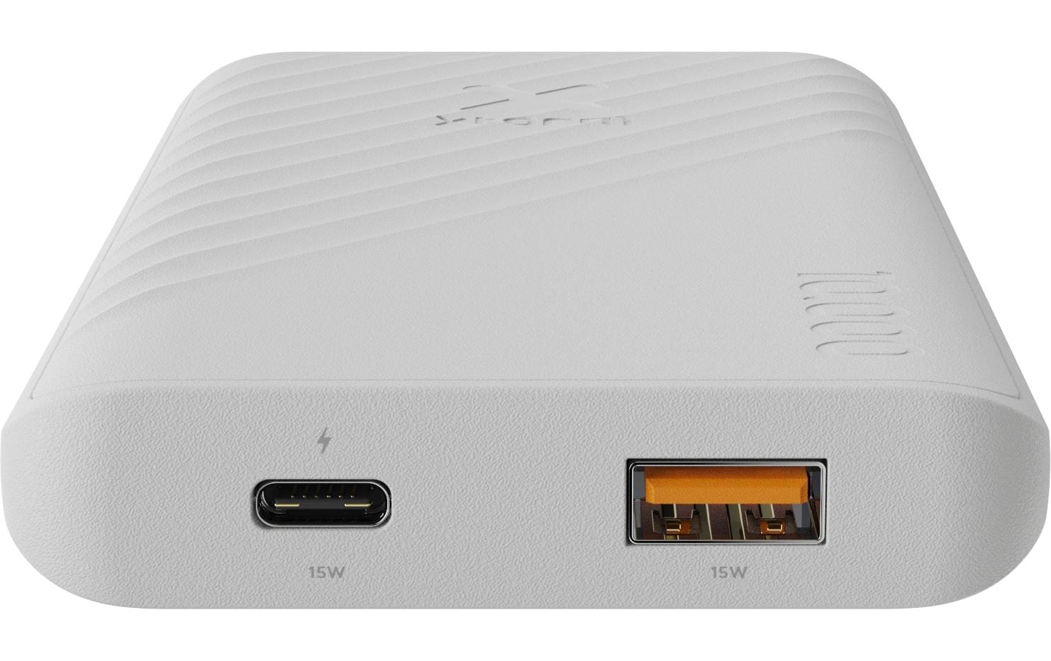 Xtorm FastCharge Go2 Powerbank 10'000 mAh – 15 W PD, 1× USB-C, 1× USB-A, weiss