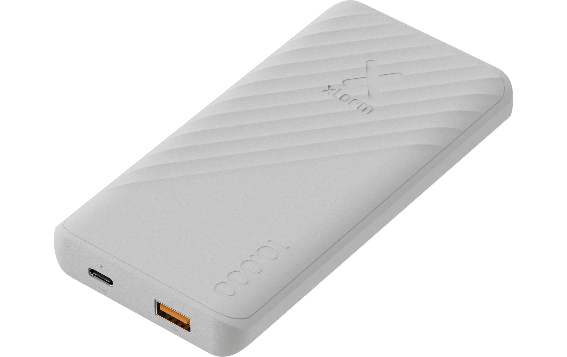 Xtorm FastCharge Go2 Powerbank 10'000 mAh – 15 W PD, 1× USB-C, 1× USB-A, weiss