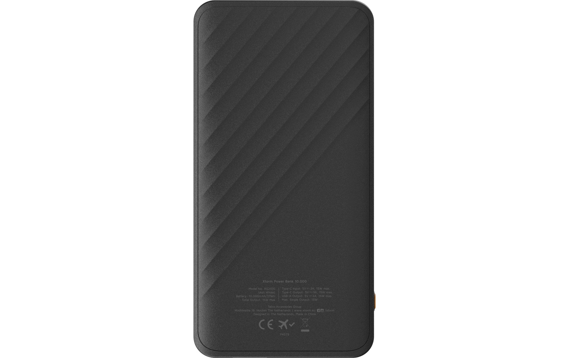 Xtorm FastCharge Go2 Powerbank 10'000 mAh – 1× USB-C, 1× USB-A, schwarz