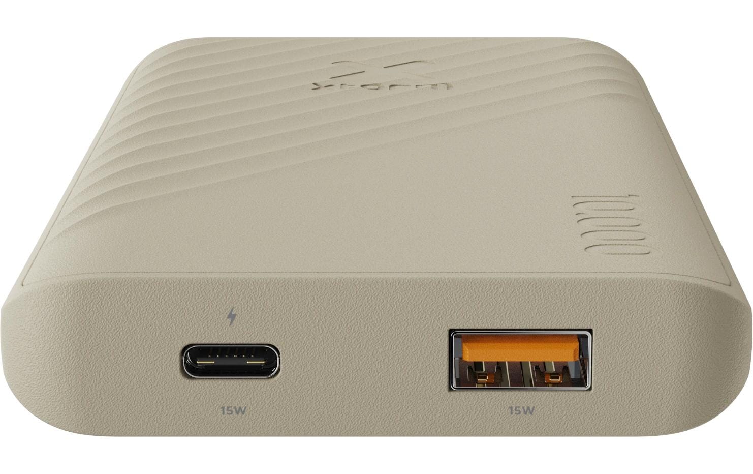 Xtorm Powerbank 10'000 mAh – 1× USB-C, 1× USB-A, beige