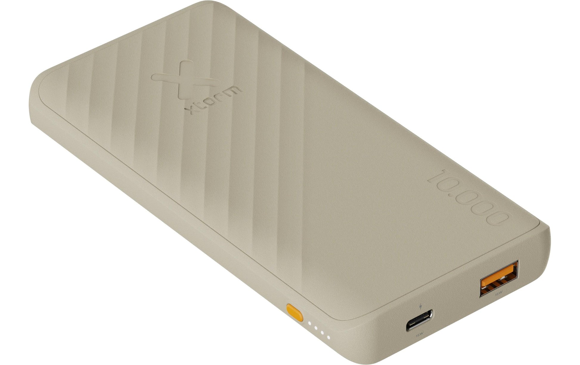 Xtorm Powerbank 10'000 mAh – 1× USB-C, 1× USB-A, beige