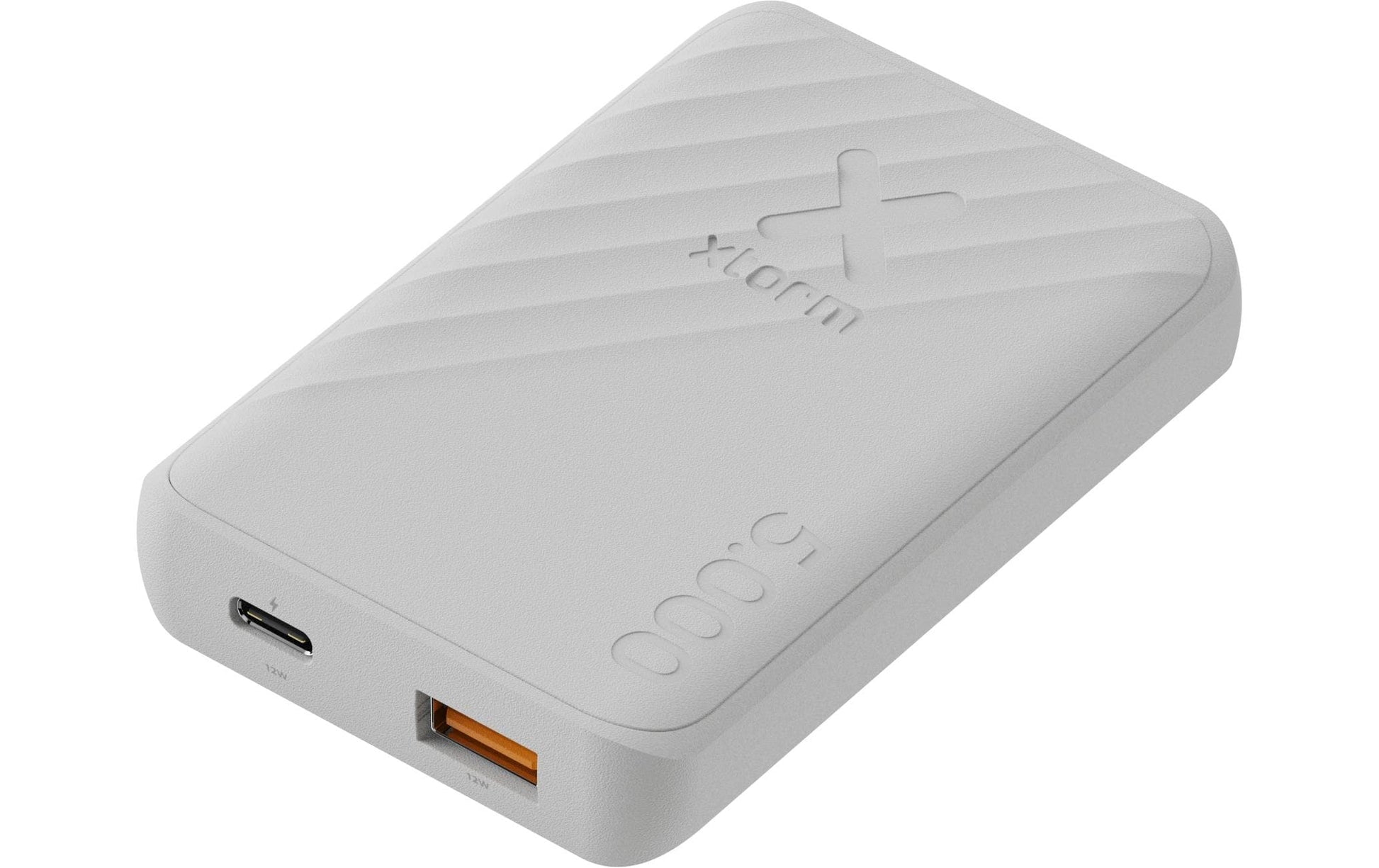 Xtorm PWB 5000 Powerbank 5'000 mAh – 15 W PD, 1× USB-C, 1× USB-A, weiss