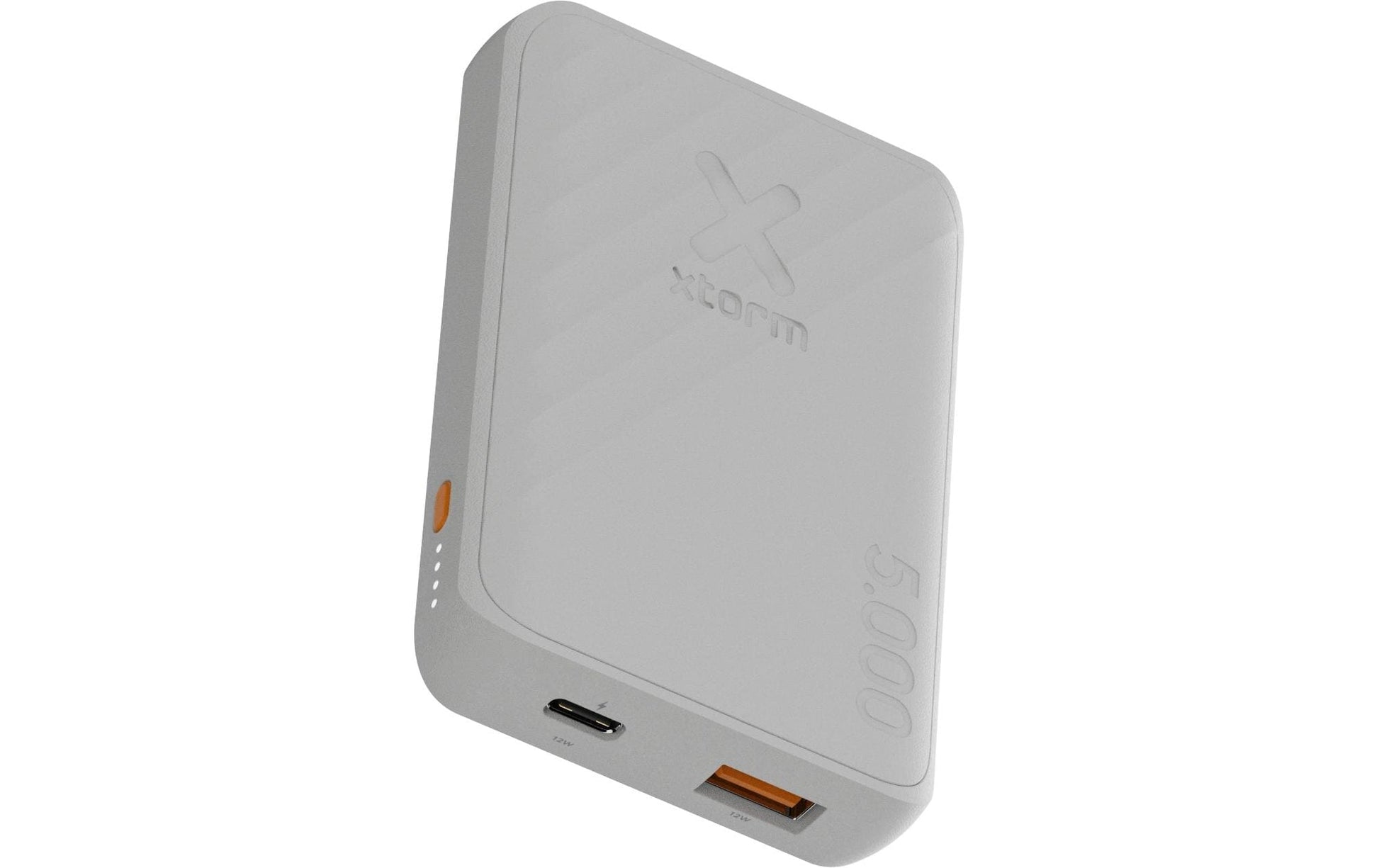Xtorm PWB 5000 Powerbank 5'000 mAh – 15 W PD, 1× USB-C, 1× USB-A, weiss