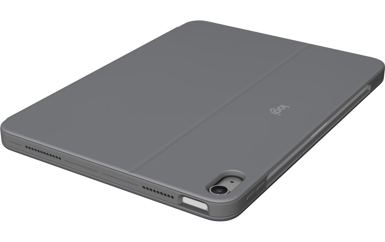 Logitech Combo Touch – Tastatur, CH-Layout (DE-CH), Grau – für iPad Air 11" (M2)