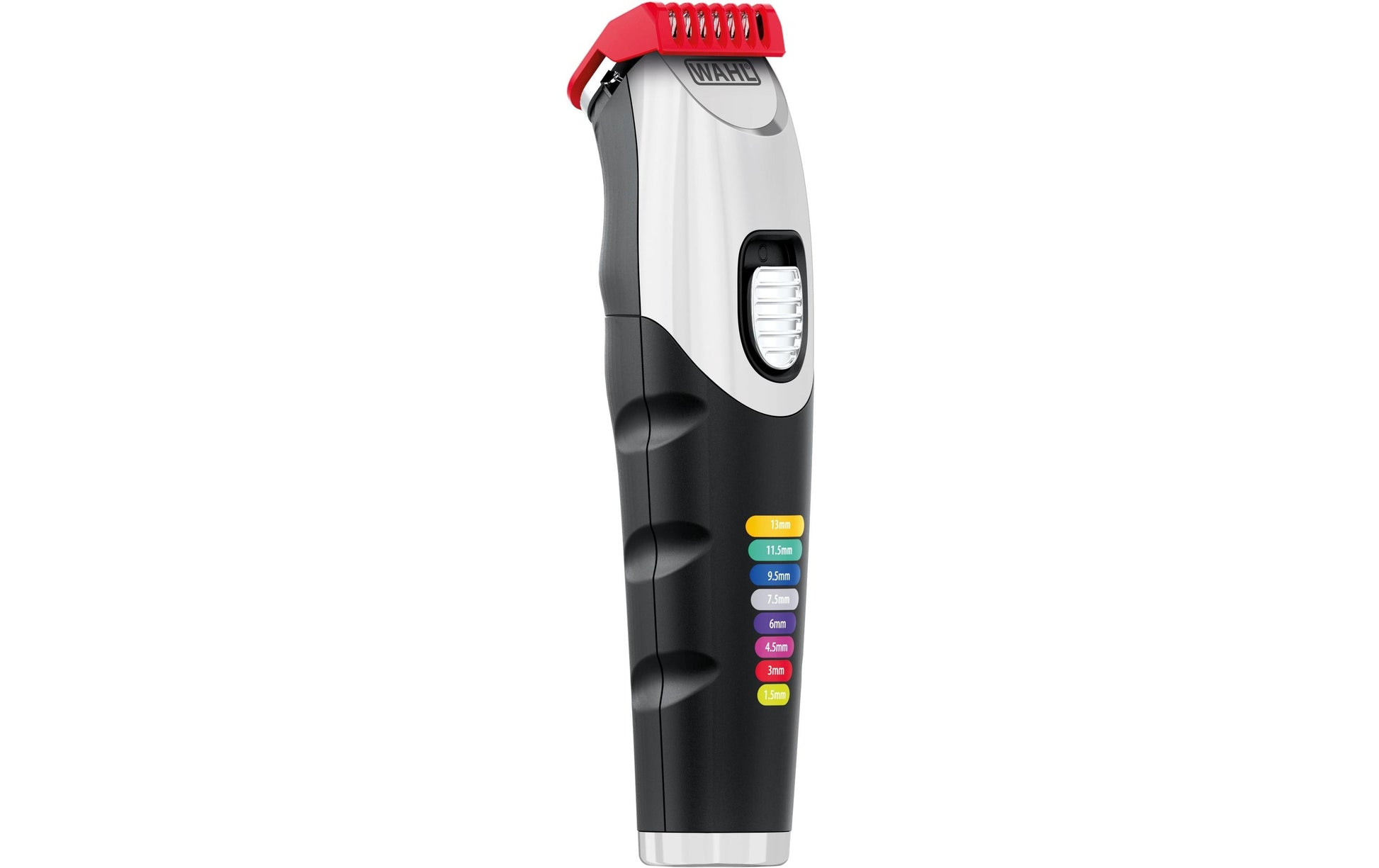 Wahl Barttrimmer Color Trim – Akkubetrieb, 240 min, 0,5–13 mm, 9 Stk, 3 cm Schnittbreite – Schwarz/Silber