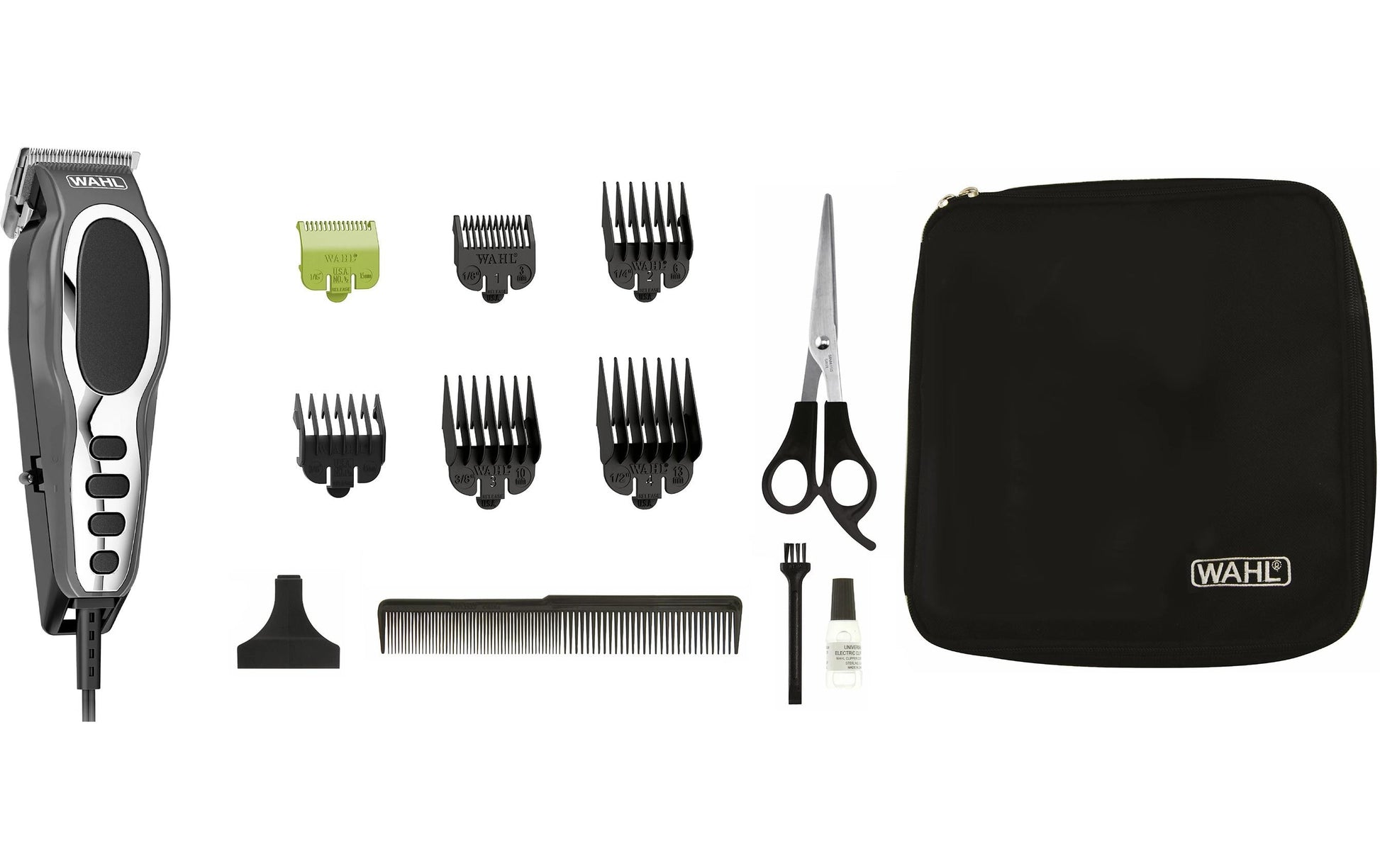 Wahl Haarschneider Close Cut Pro – Netzbetrieb, 0,6–13 mm, 7 Stufen, Grau