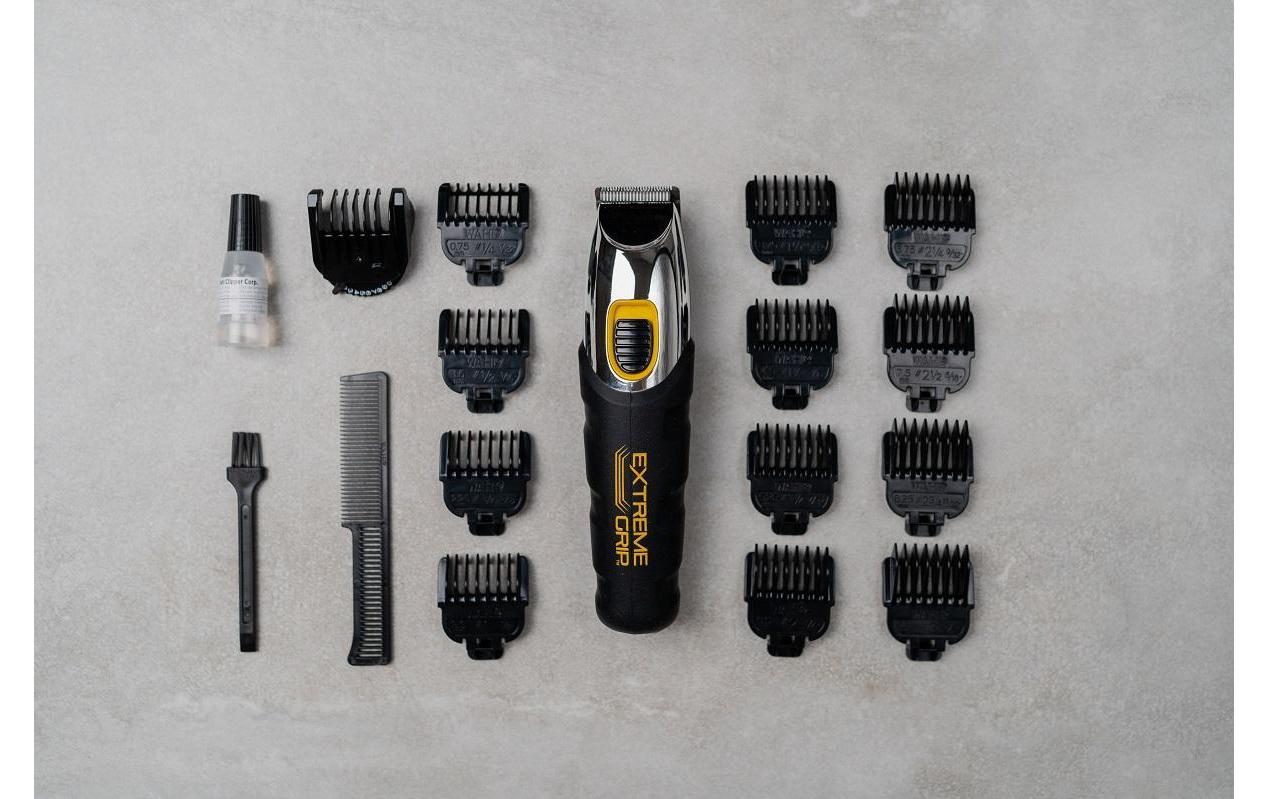 Wahl Barttrimmer – Schnittlänge 0,5–9 mm, Schnittbreite 3 cm, 240 min Akku – Silber