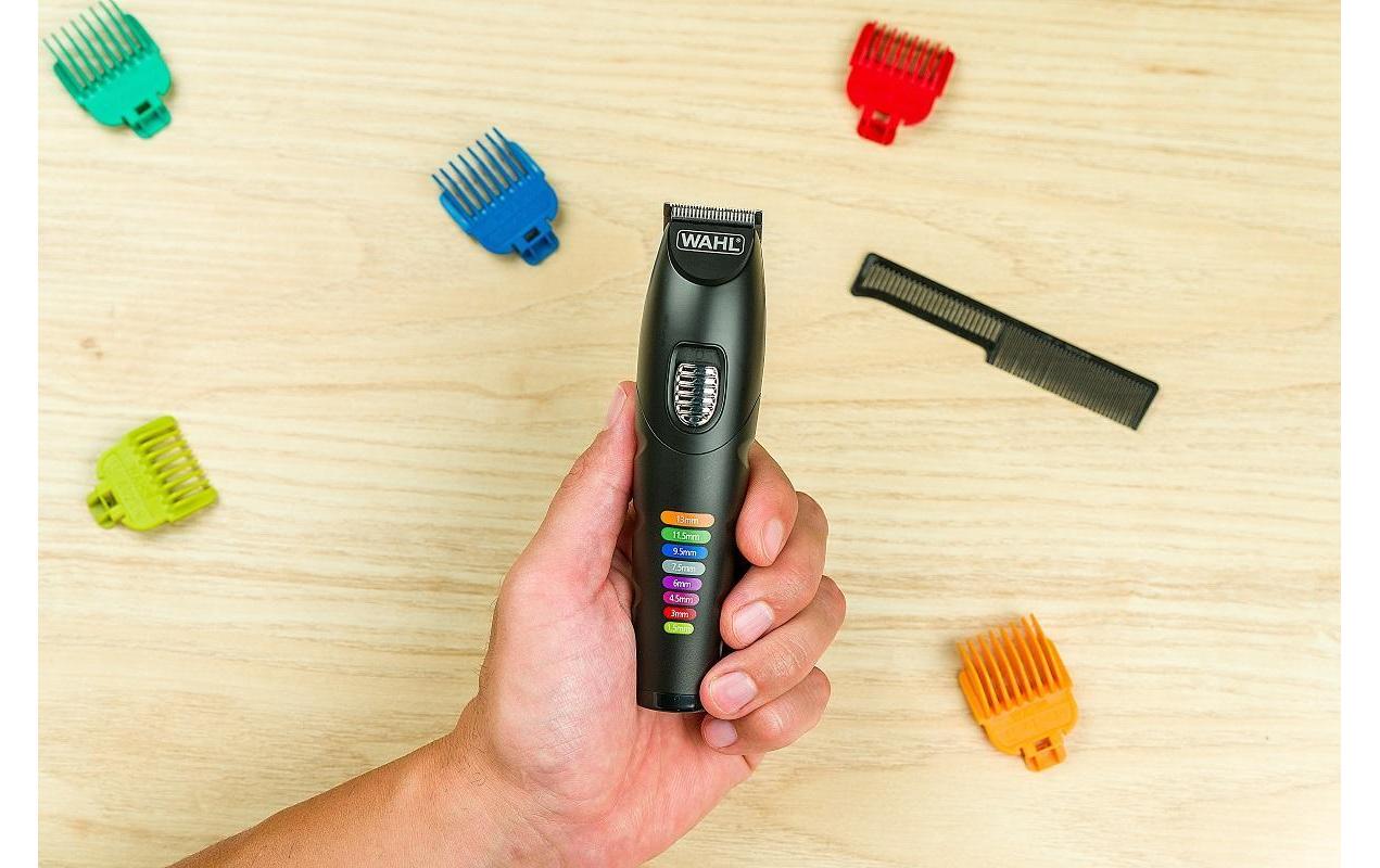 Wahl Barttrimmer Color Trim Adv. – Akku 240 min, 1,5–13 mm, 8 Längenschritte – schwarz