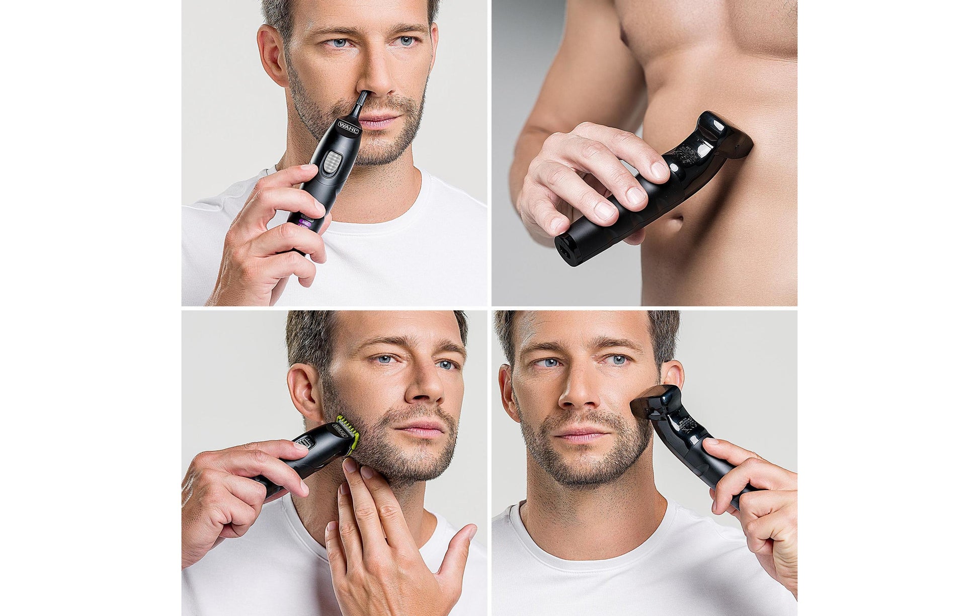 Wahl Barttrimmer Color Trim Adv. – Akku 240 min, 1,5–13 mm, 8 Längenschritte – schwarz